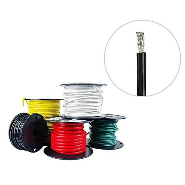 Made in The USA Available in Black & Red 1/0 AWG Marine Wire Tinned Copper Battery Boat Cable Made in The USA Available in Black & Red 1/0 AWG Marine Wire Tinned Copper Battery Boat Cable